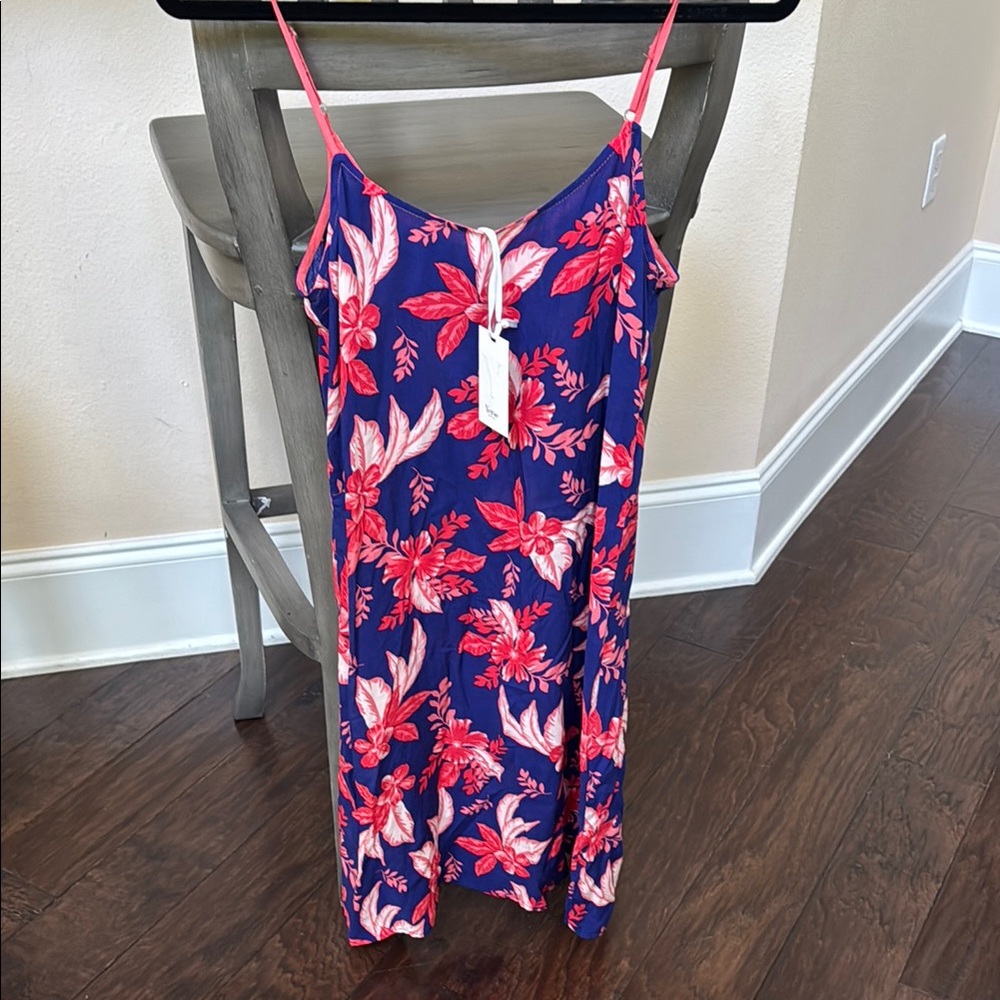 Vibrant Floral Spaghetti Strap Dress